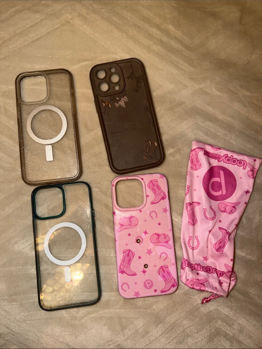 iPhone 15 max cases - all in good condition, loopy needs a new loop